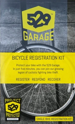 529 Garage Bicycle Registration Kit