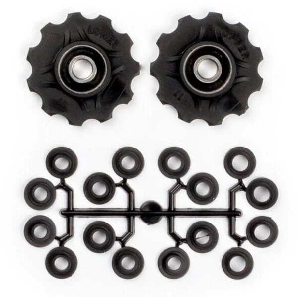 Elvedes Elvedes Pulley Wheels 2 X 11 Teeth Sealed Bearings Incl. Spacers 1 Elvedes Elvedes Pulley Wheels 2 X 11 Teeth Sealed Bearings Incl. Spacers