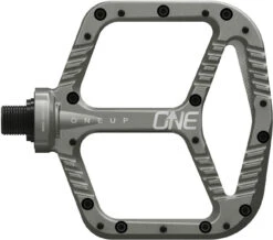 OneUp Components Aluminum Pedals -Bicycle Equipment Store OneUp Components AluminumPedal GREY Top 1400x e844175f 0aa8 45c5 a1a5 04f156e084de