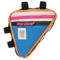 Topo Designs Frame Bag -Bicycle Equipment Store S22 FrameBikeBag BlueBoneWhite 931209407000 Front 1 1 2x 4879c386 918d 4afe be7c e07ad168555d