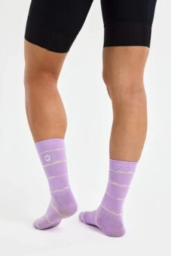 Peppermint Knitted Socks Horizon Lines