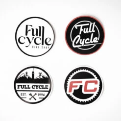 FC Custom Stickers (10pk) -Bicycle Equipment Store white fc sticker 23